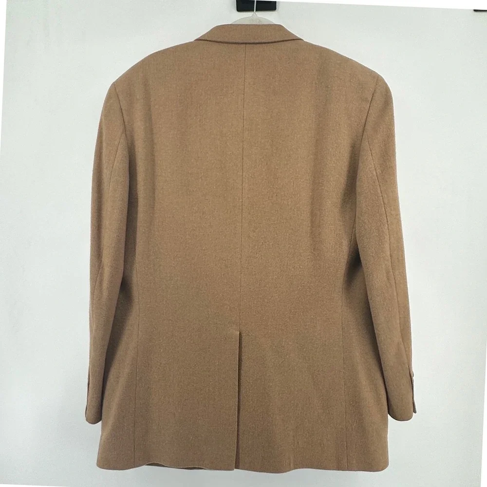 Brooks Brothers Camel Hair Blazer Men 44L Tan Brown Old Money Quiet Luxury